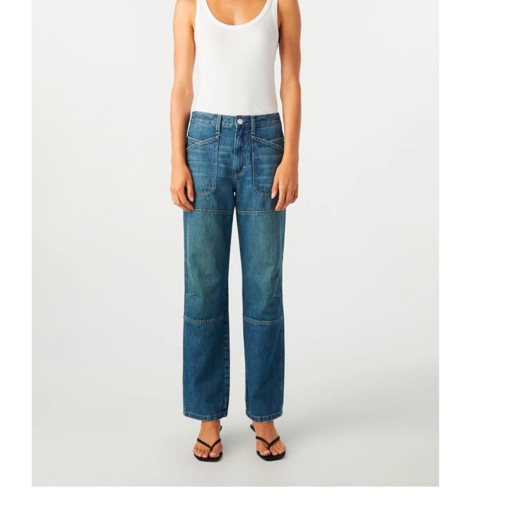 AMO Doris Utility Jeans in color Tease NWT 28